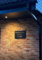 Custom engraved slate house sign