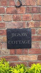 Engraved acrylic house name sign