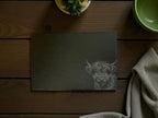 Set of 4 personalised engraved slate placemats